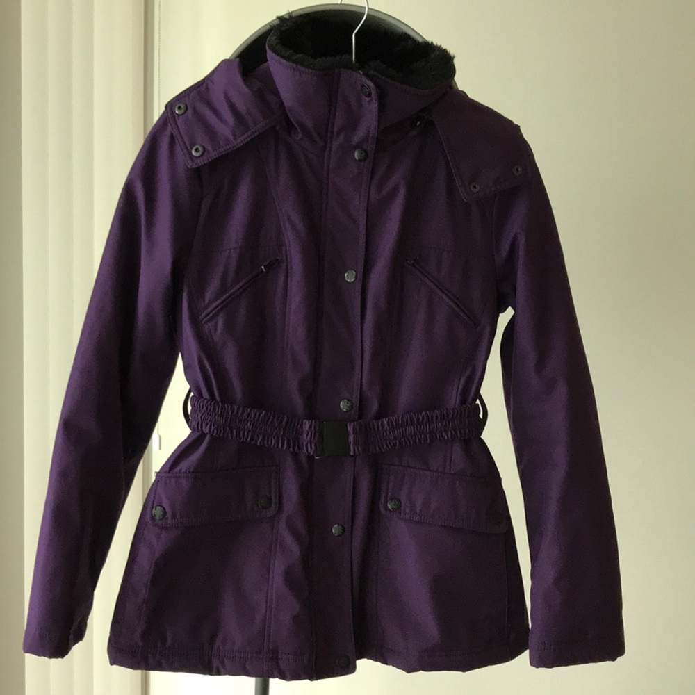 Jessica Simpson purple jacket